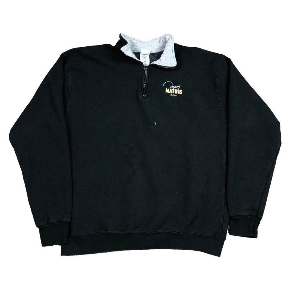 Vintage 90s Jonny Mathis Live Band Quarter Zip Sweatshirt Adult XL